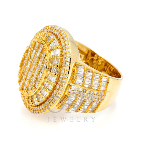 14K YELLOW GOLD BAGUETTE DIAMOND RING 2.46 CT
