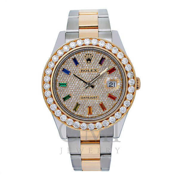 Rolex Datejust II 116333 41MM Champagne Diamond Dial With Two Tone Oyster Bracelet