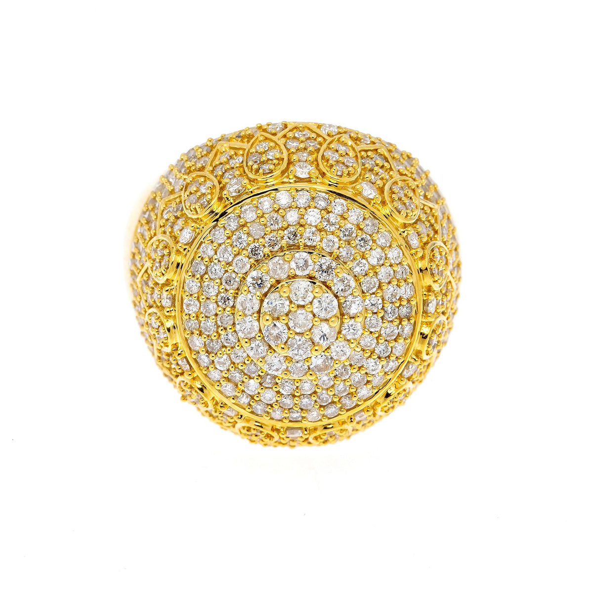 14K YELLOW GOLD DIAMOND RING 2.67 CT