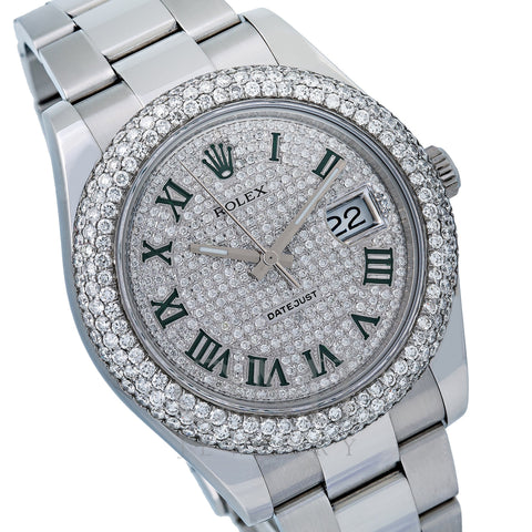 Rolex Datejust II 116300 41MM White Diamond Dial With Stainless Steel Oyster Bracelet