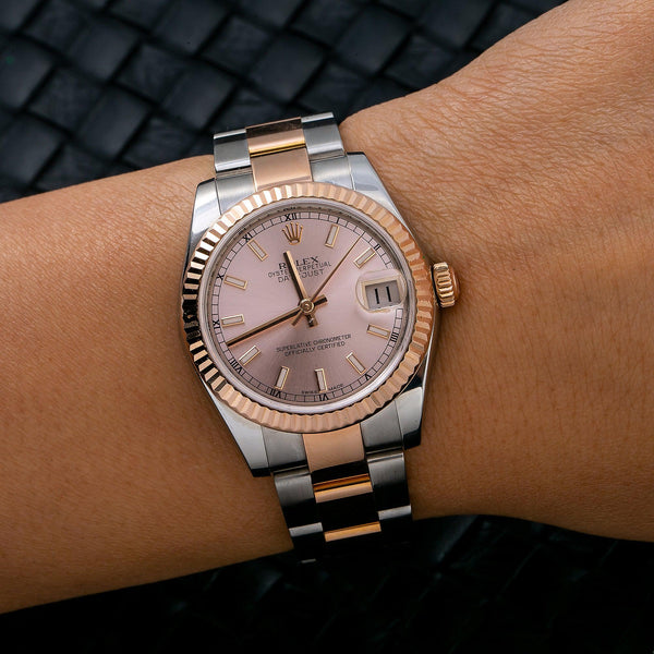 rolex women rose gold