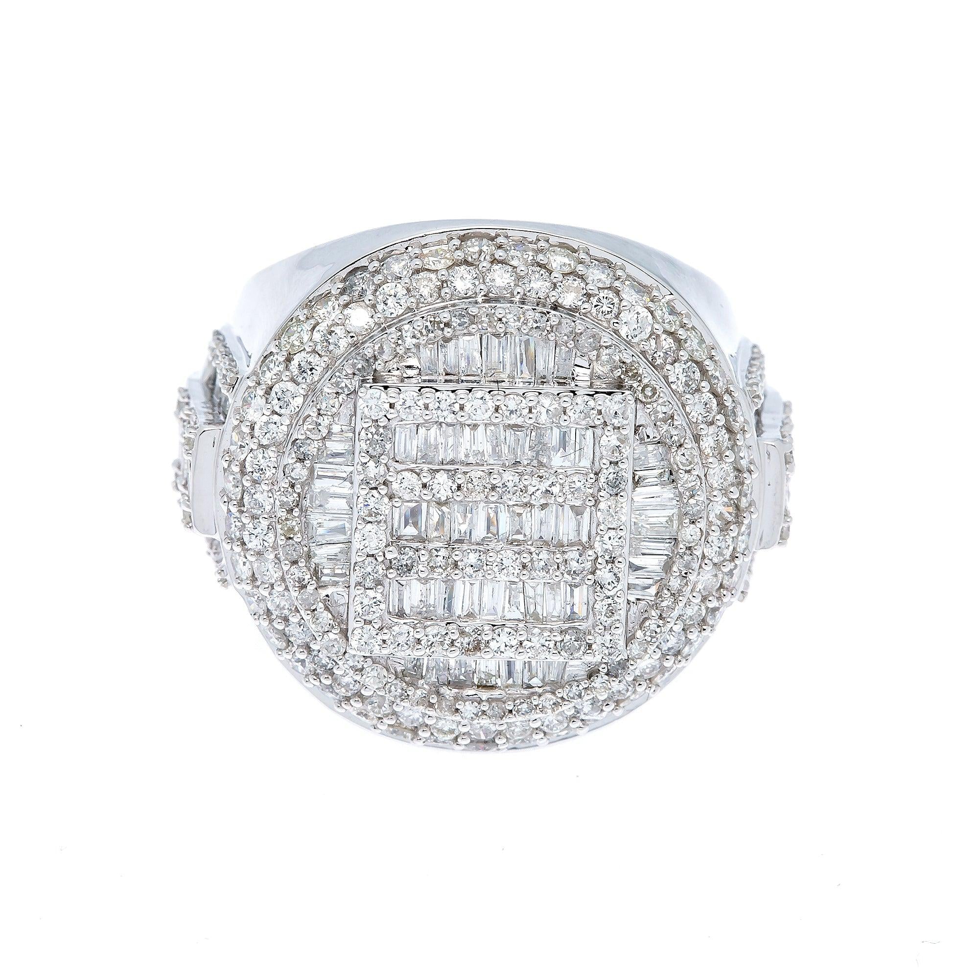 14K WHITE GOLD DIAMOND RING 2.63 CT