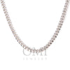 10K White Gold 6mm Hollow Cuban Link Chain Available In Sizes 18"-26"