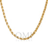 10K Yellow Gold 3.77mm Hollow Rope Chain Available In Sizes 18"-26"