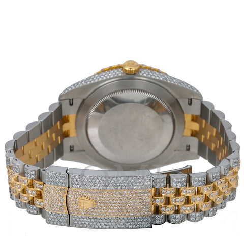 Rolex Datejust Diamond Watch, 126303 41mm, Rainbow Diamond Dial With Two Tone Bracelet