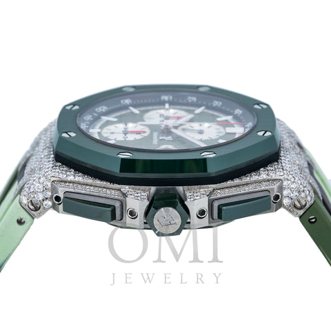 Audemars Piguet Royal Oak Offshore Chronograph 26400SO 44MM Green Dial With 7.25 CT Diamonds