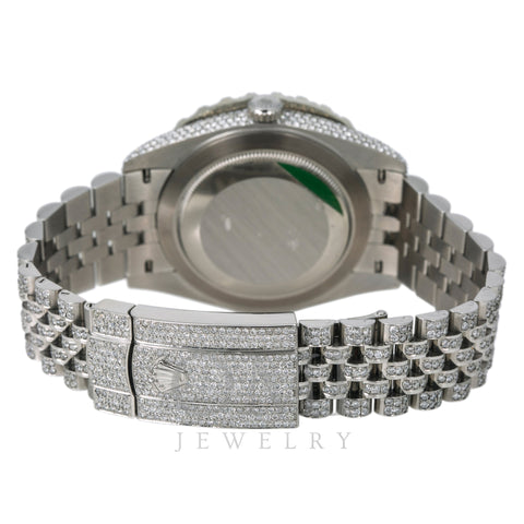 Rolex Datejust Diamond Watch, 126300 41mm, Blue Diamond Dial With Stainless Steel Bracelet