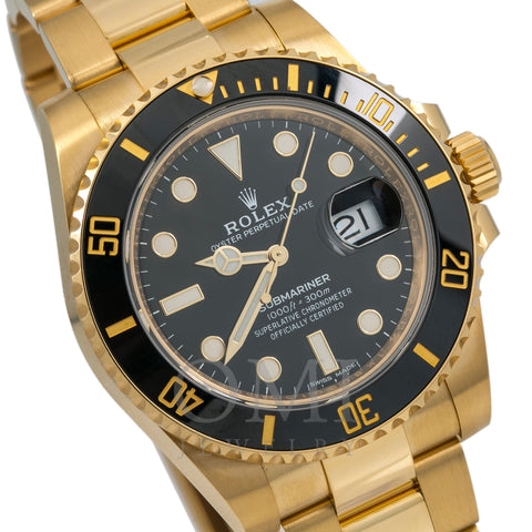 Rolex Submariner Date 116618LN 40MM Black Dial With 18K Yellow Gold Bracelet