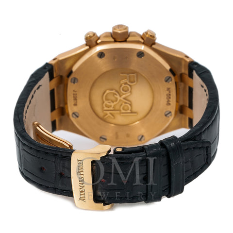 Audemars Piguet Royal Oak Chronograph 26320OR 41MM Black Dial With Leather Bracelet