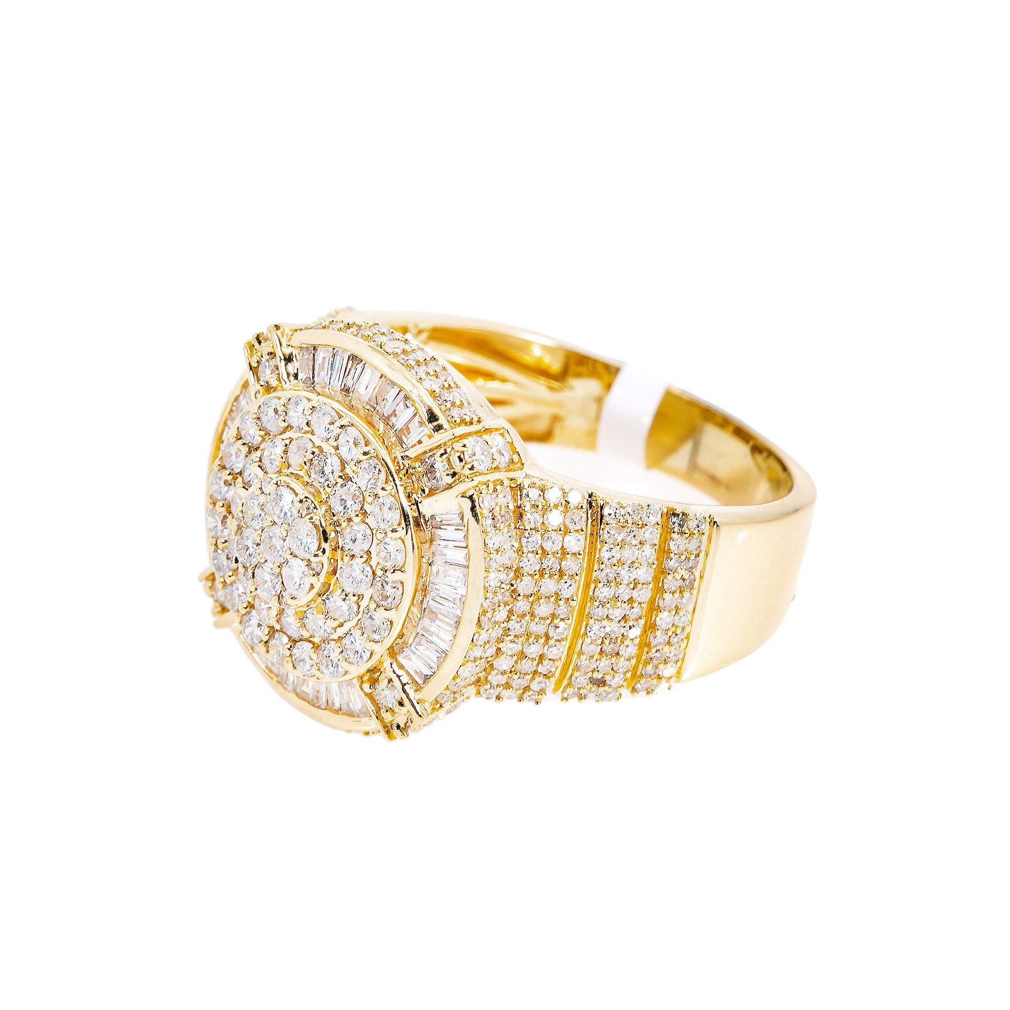 14K YELLOW GOLD DIAMOND RING 1.94 CT