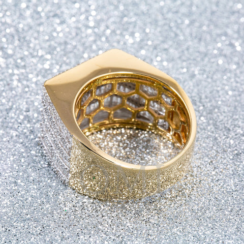 14K YELLOW GOLD DIAMOND RING 2.18 CT