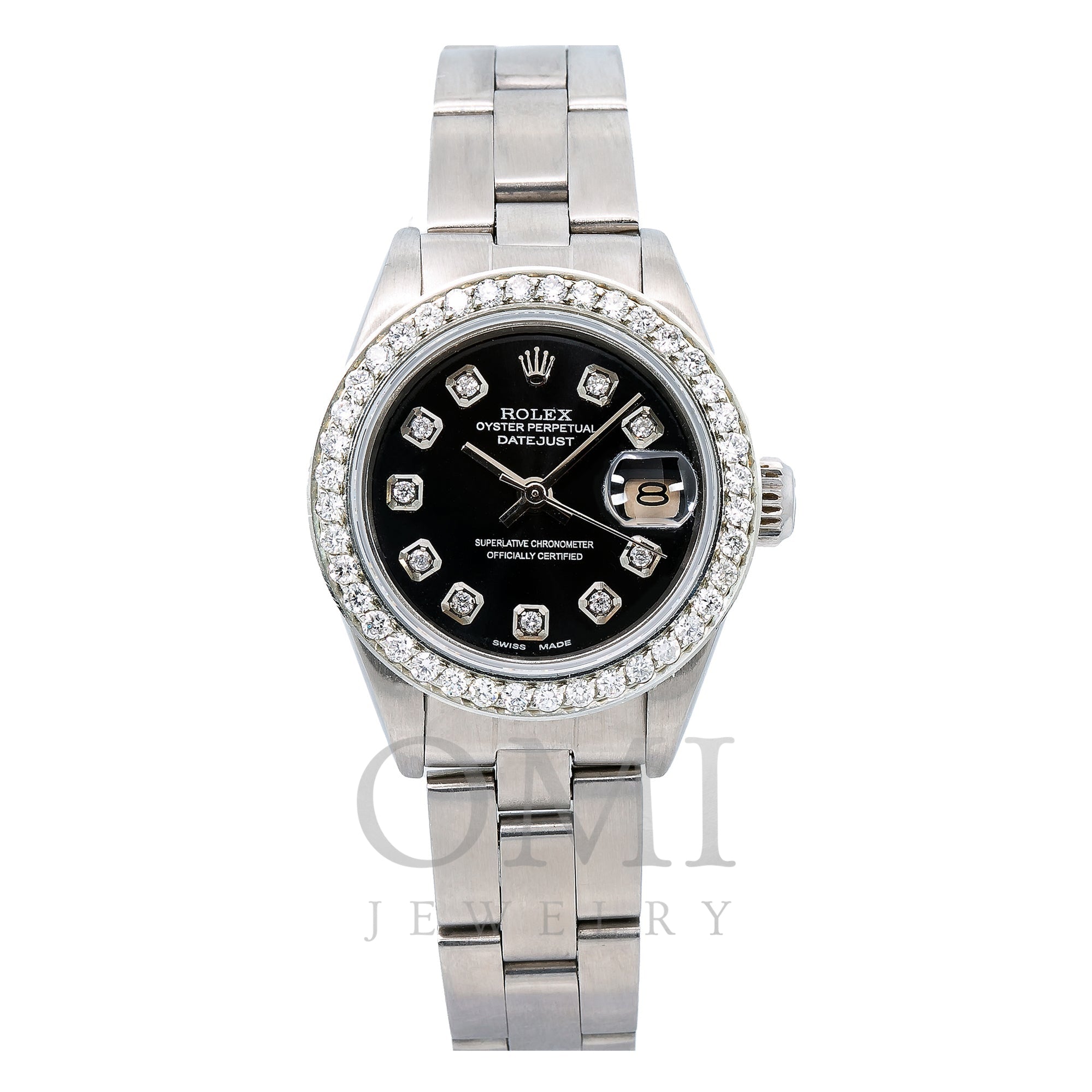 Ladies Rolex Oyster Perpetual Datejust Watch 6917 Stainless Steel 26mm  Copper