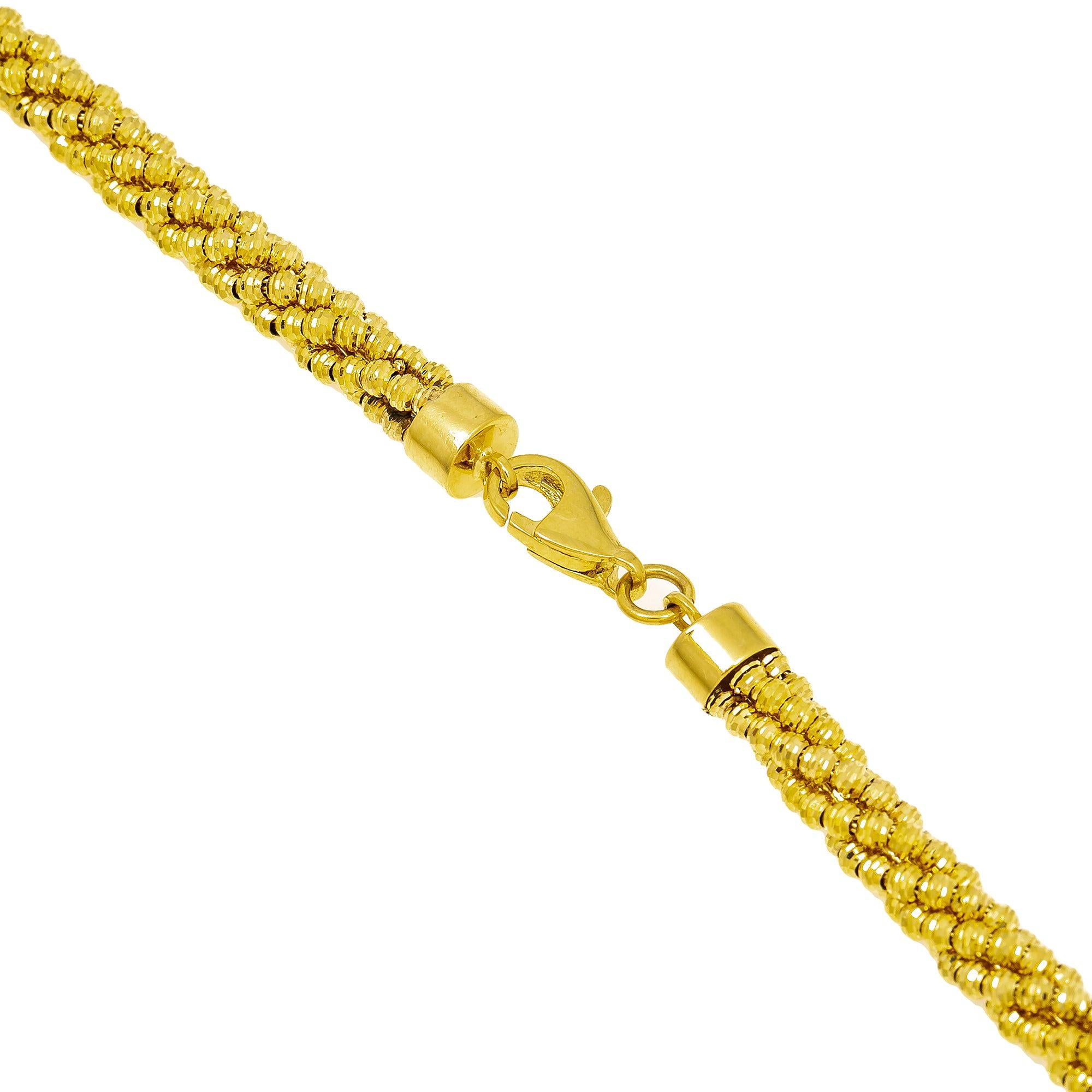 10k Yellow Gold 4.12mm Moon Laser Chain Available In Sizes 18"-26"