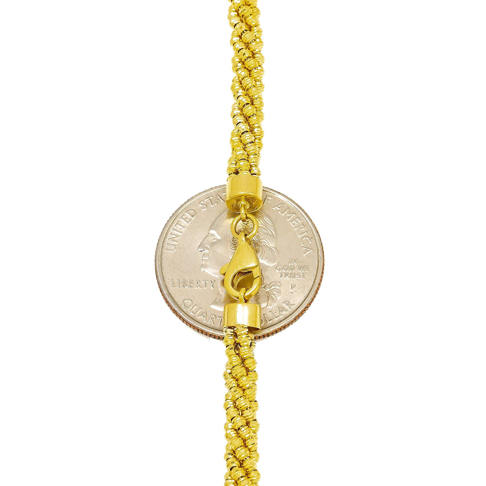 10k Yellow Gold 4.12mm Moon Laser Chain Available In Sizes 18"-26"