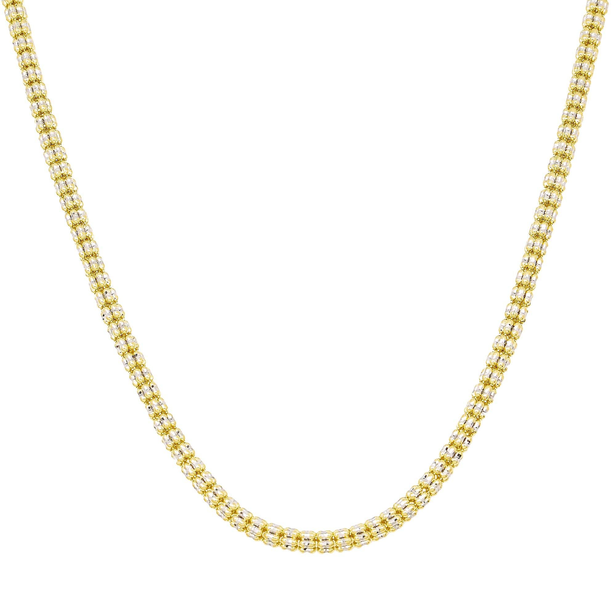 14K YELLOW GOLD 3.85MM ICE CHAIN
