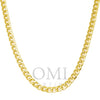 10k Yellow Gold 5mm Hollow Cuban Link Chain Available In Sizes 18"-26"