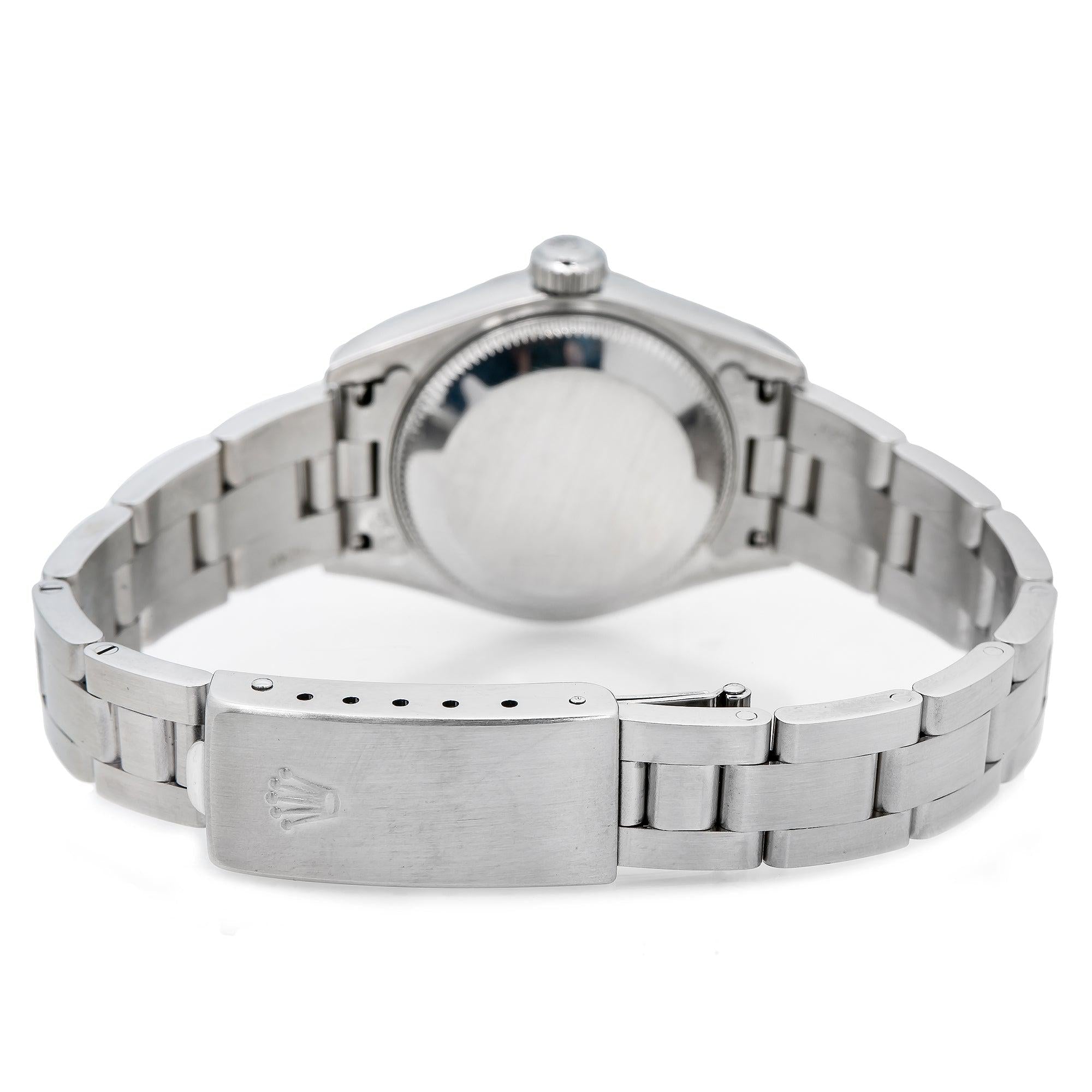 Rolex Datejust 26MM 79174 Black Dial Fluted Bezel Stainless Steel Oyster Bracelet