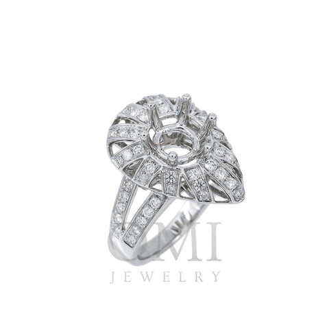 18K White Gold FDR4923 Women's Ring With 0.85 CT Diamonds