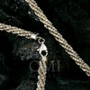 10k White Gold 4.54mm Moon Laser Chain Available In Sizes 18"-26"