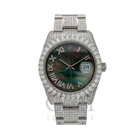 Rolex Datejust Diamond Watch, 116234 36mm Mother of Pearl Dial With 12.05 CT Diamonds
