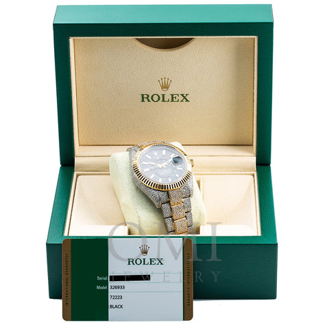 Rolex Sky-Dweller Diamond Watch, 326933 42mm, Black Dial with 21.5CT Diamonds