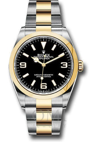 Rolex Oyster Perpetual Explorer 124273 36MM Black Dial With Two Tone Oyster Bracelet