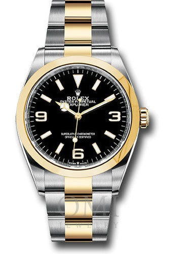 Rolex Oyster Perpetual Explorer 124273 36MM Black Dial With Two Tone Oyster Bracelet