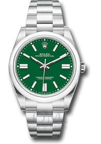 Rolex Oyster Perpetual 124300 41MM Green Dial With Oyster Bracelet