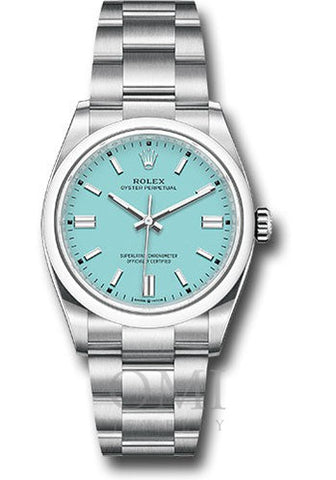 Rolex Oyster Perpetual 126000 36MM Turquoise Bright Blue Dial With Oyster Bracelet