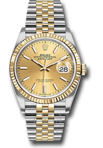 Rolex Datejust 126233 36MM Champagne Dial With Two Tone Jubilee Bracelet