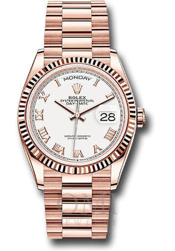 Rolex Day-Date 128235 36MM White Dial With Presidential Bracelet