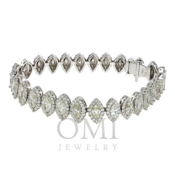 14kt gold marquise diamond row bracelet  Luna Skye
