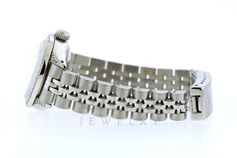 Rolex Datejust Diamond Watch, 26mm, Stainless SteelBracelet Turquoise Dial w/ Diamond Bezel and Lugs