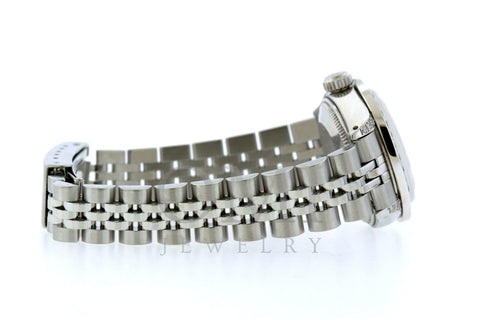 Rolex Datejust Diamond Watch, 26mm, Stainless SteelBracelet White Roman Dial w/ Diamond Bezel and Lugs