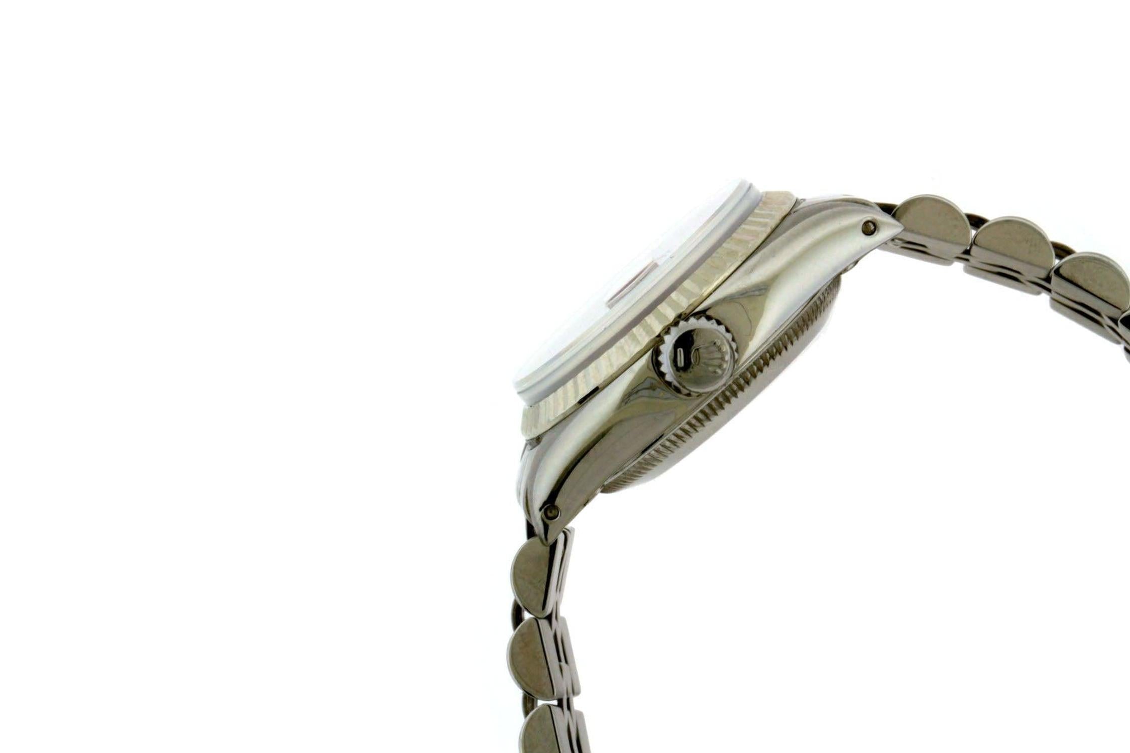 Rolex Datejust 26MM 6916 Black Diamond Dial Fluted Bezel Stainless Steel Jubilee Bracelet