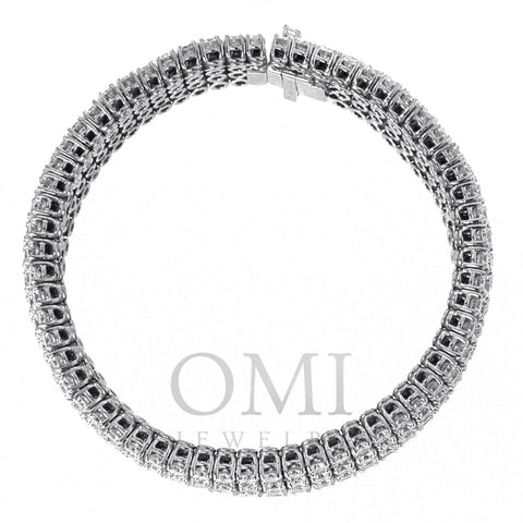 18K White Gold Diamond Bracelet with Five Rows And A Total Of 25.15 CT Diamonds