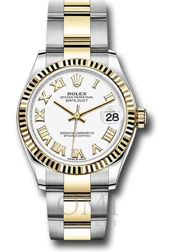 Rolex Datejust 278273 31MM White Roman Dial With Two Tone Oyster Bracelet