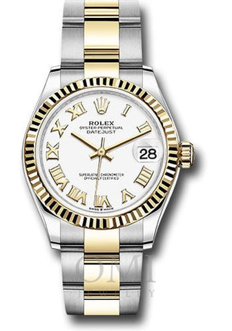 Rolex Datejust 278273 31MM White Roman Dial With Two Tone Oyster Bracelet