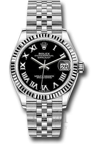 Rolex Datejust 278274 31MM Black Roman Dial With Jubilee Bracelet