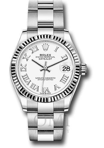 Rolex Datejust 278274 31MM White Roman Dial With Oyster Bracelet
