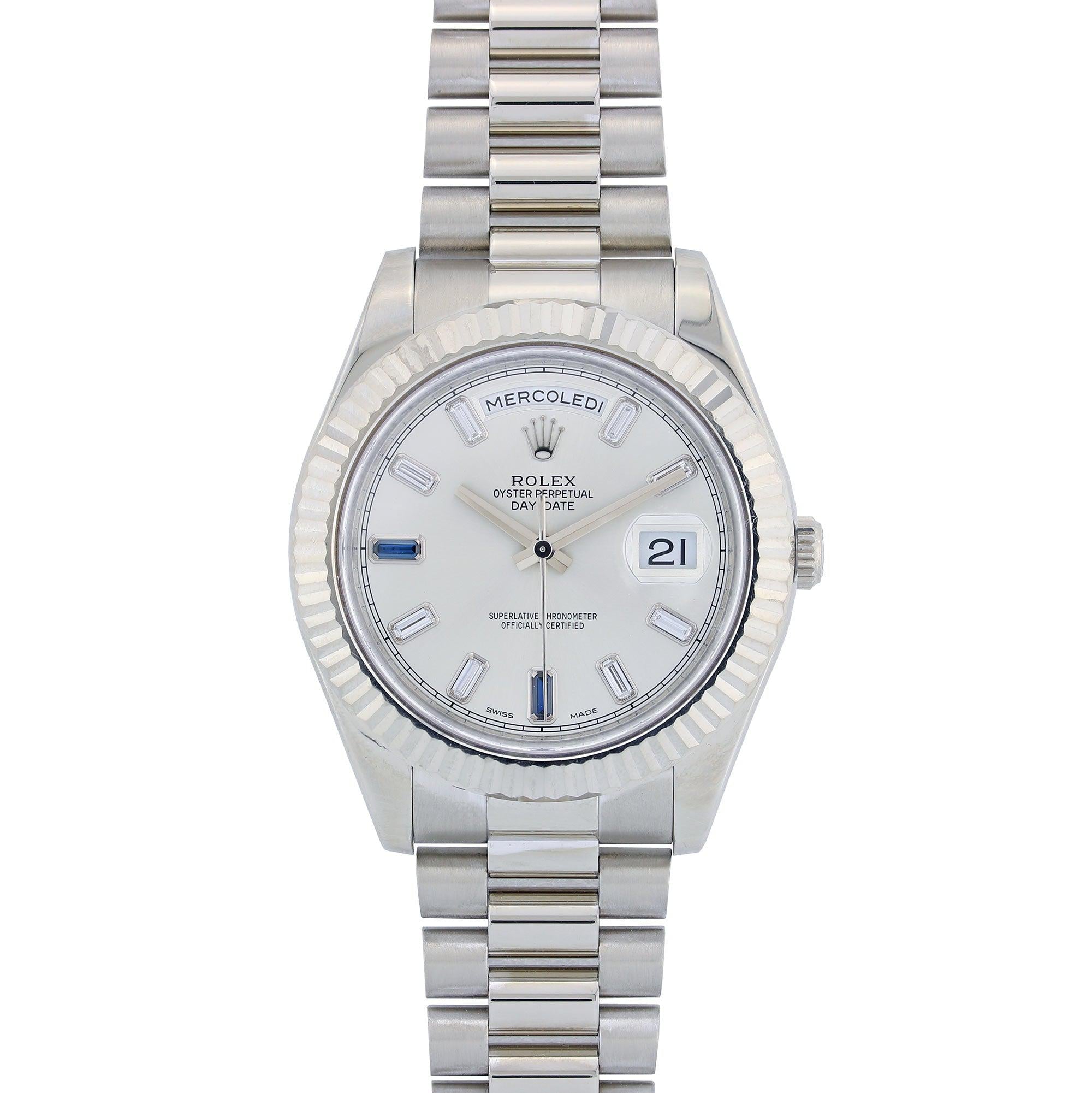 Rolex Day Date Ii President 41Mm 18K White Gold 218239 OMI Jewelry
