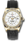 Rolex Sky-Dweller 326238 42MM White Dial With Black Oysterflex Bracelet