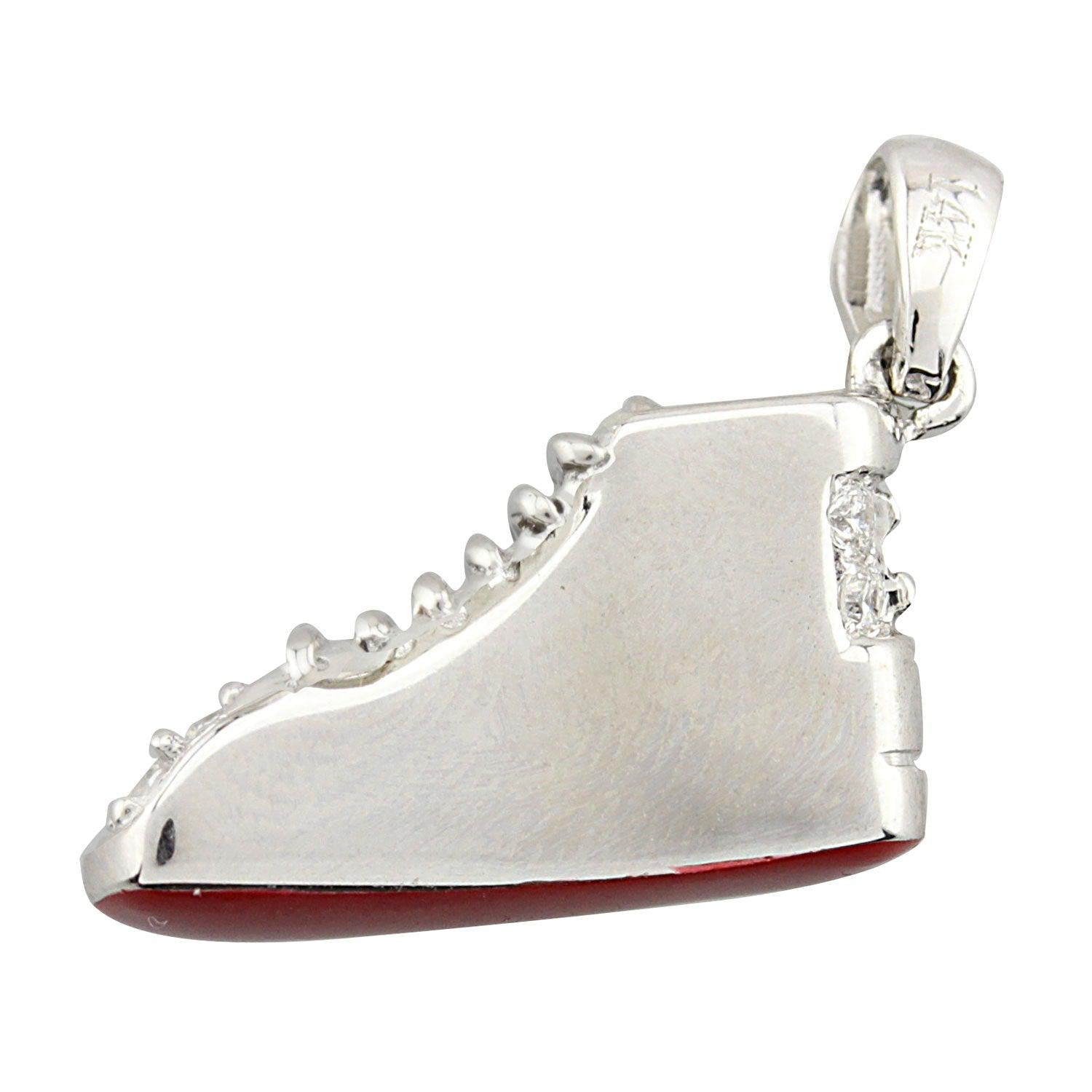 14k Gold Diamond Sneaker Pendant 0.3ct