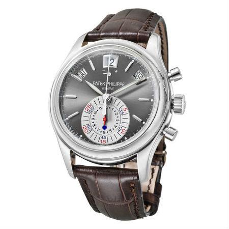 Patek Philippe Annual Calendar Flyback 40.5MM 5960P-001 Gray Dial Platinum Bezel Brown Alligator Leather Strap