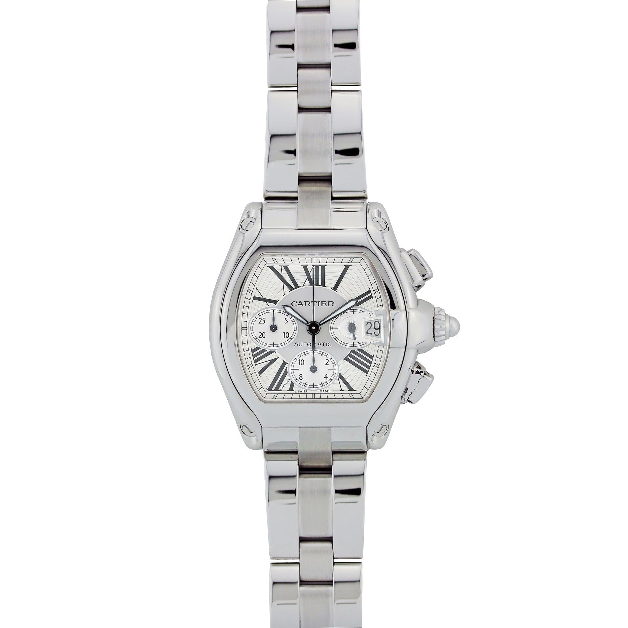 Cartier Roadster 48Mm Stainless Steel W62019X6