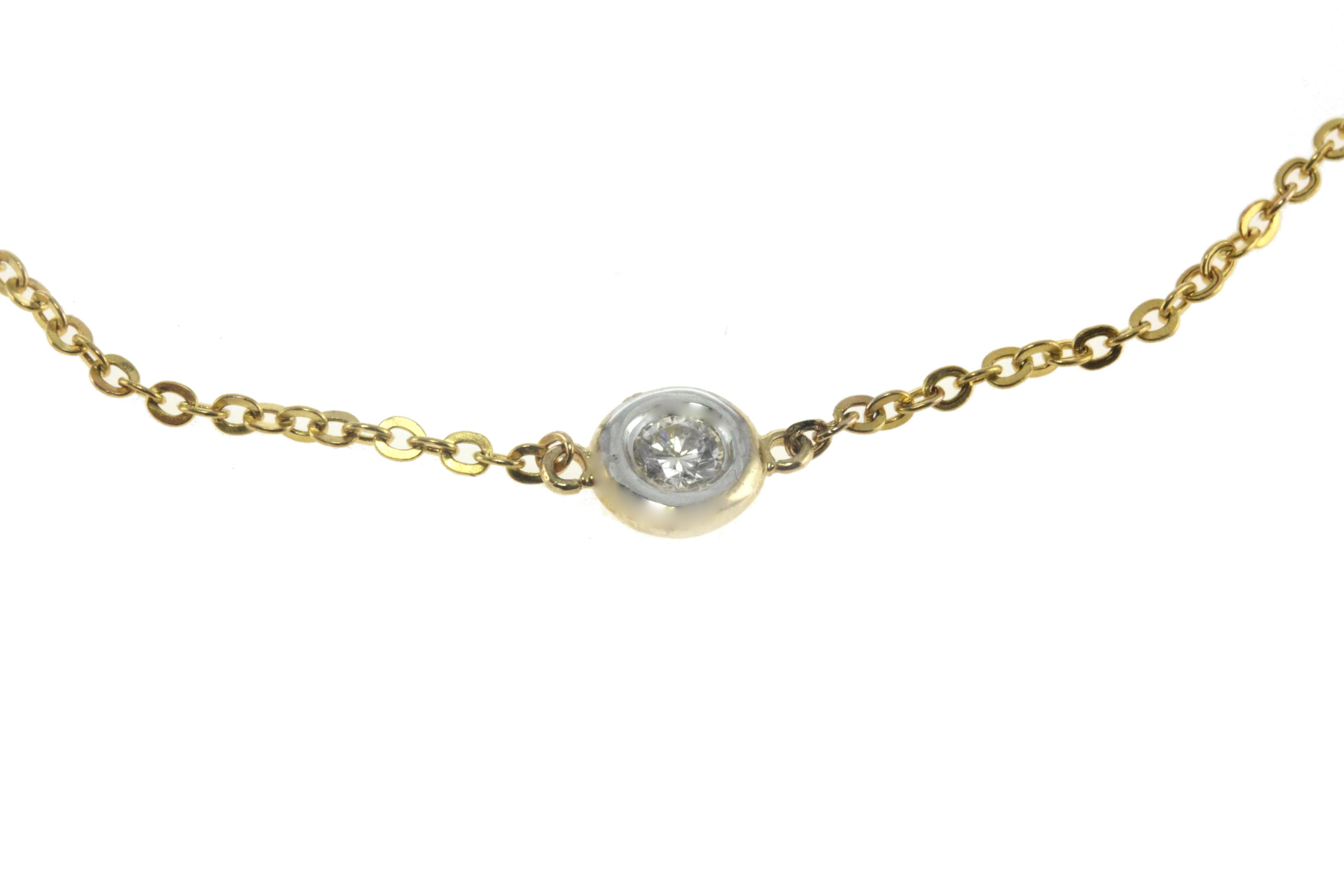 14K Yellow Gold Diamond by The Yard Chain 1.25CT