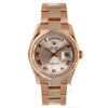 Rolex Day Date Domed Beze Rose Gold with Roman Numeral Dial 36mm 118205