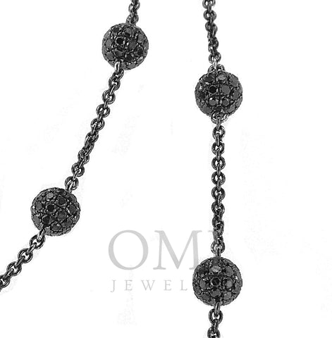 Black Gold and Black Diamond Necklace