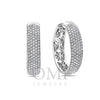 14K White Gold Ladies Earrings With 6.48 CT Diamonds