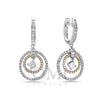 18K White Gold Ladies Earrings With 1.96 CT Diamonds
